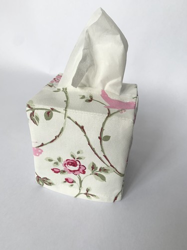 Bird trail fabric tissue box - trail,
