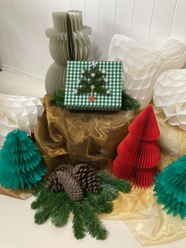 Christmas gift box with lid - christmas,