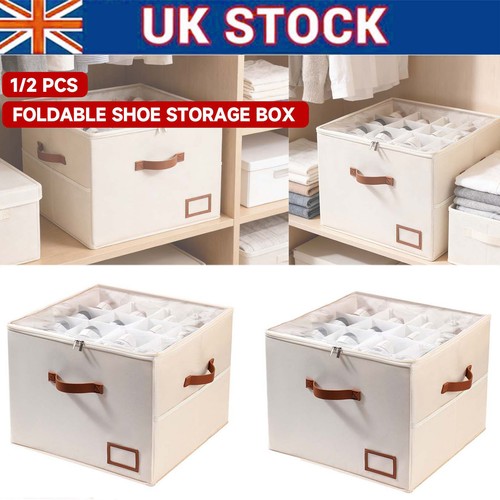 Foldable shoe storage - shoe, box