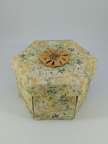 Vintage floral sewing - sewing, box