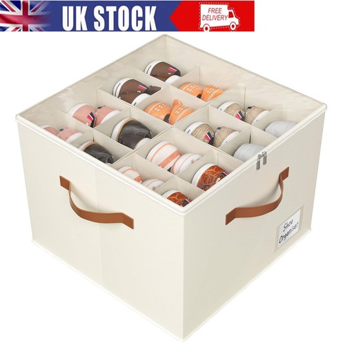 Beige foldable shoe - foldable, storage