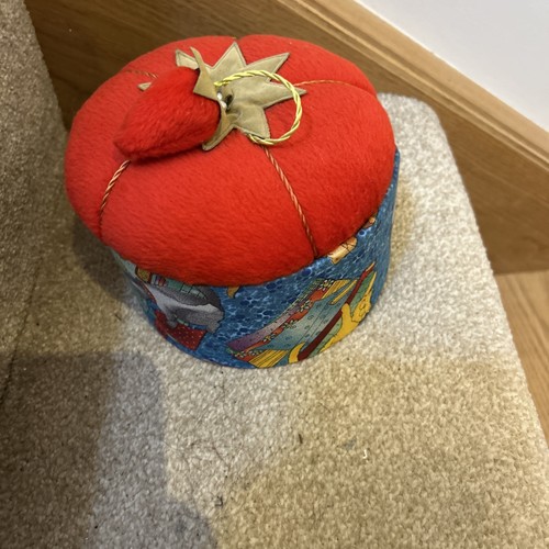 Round fabric covered - covered, sewing
