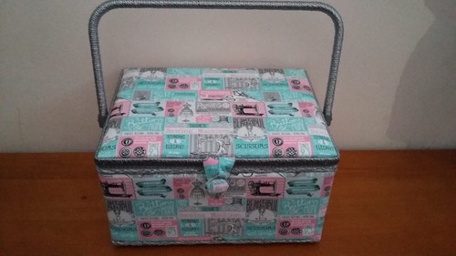 Bnwt large blue pink grey - bnwt,