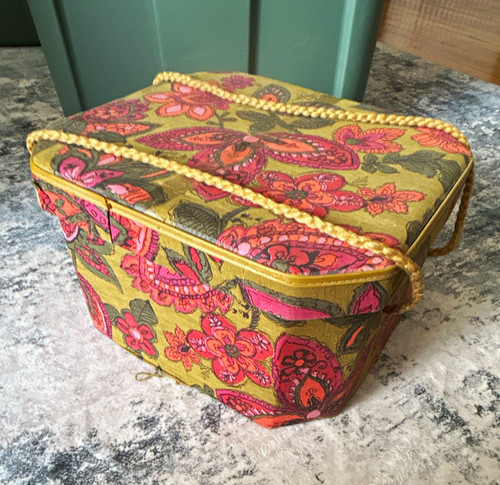 Vintage floral fabric - floral, fabric-covered